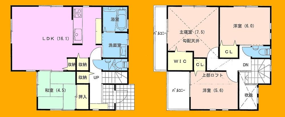Floor plan. Price 41,800,000 yen, 4LDK, Land area 118.93 sq m , Building area 94.95 sq m