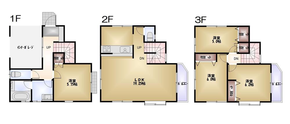 Floor plan. 30,800,000 yen, 4LDK, Land area 70.06 sq m , Building area 110.12 sq m floor plan