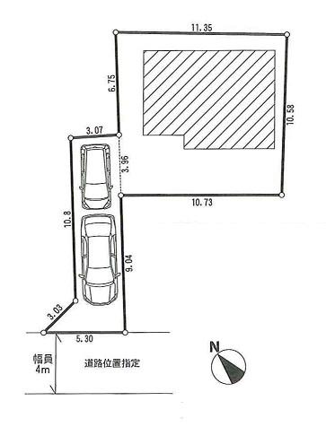 Compartment figure. 39,500,000 yen, 4LDK, Land area 160.14 sq m , Building area 105.16 sq m