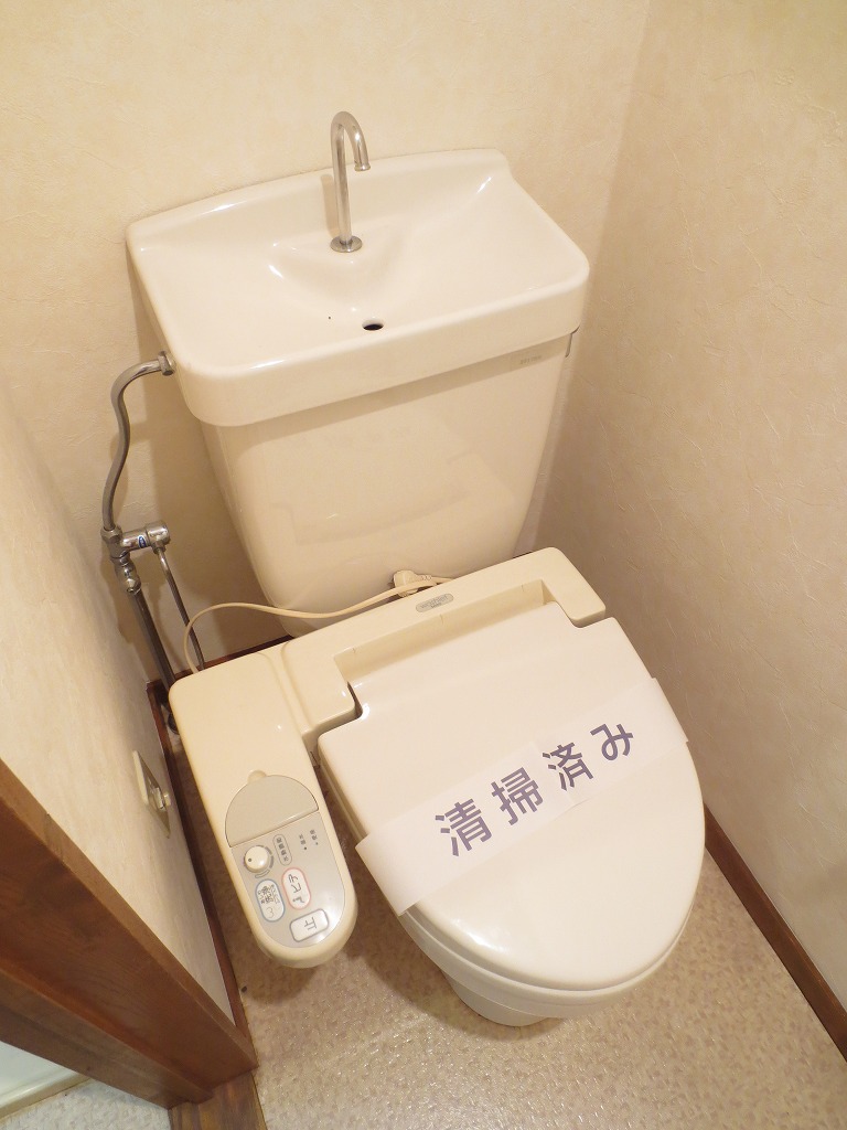 Toilet. With warm water washing toilet seat friendly to the buttocks