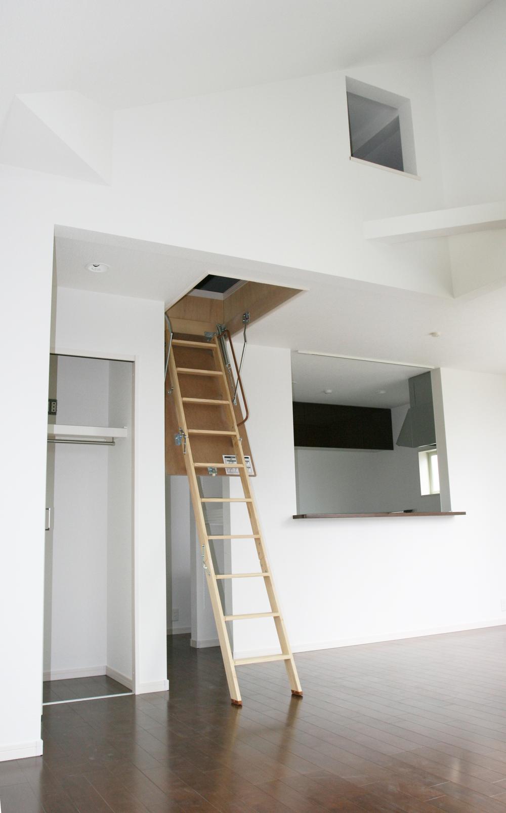 Other. ● ladder leading to the attic storage