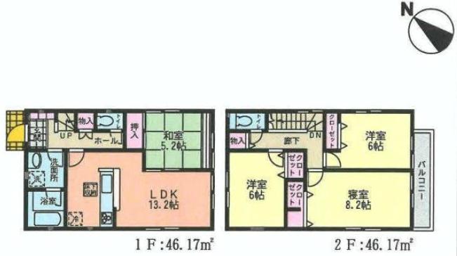 Floor plan. (3), Price 31,800,000 yen, 4LDK, Land area 126.89 sq m , Building area 92.34 sq m
