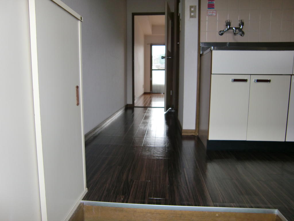 Entrance. Cupboard is attached. Also OK clean up of shoes.