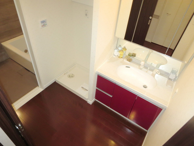 Washroom. Popular independent wash basin