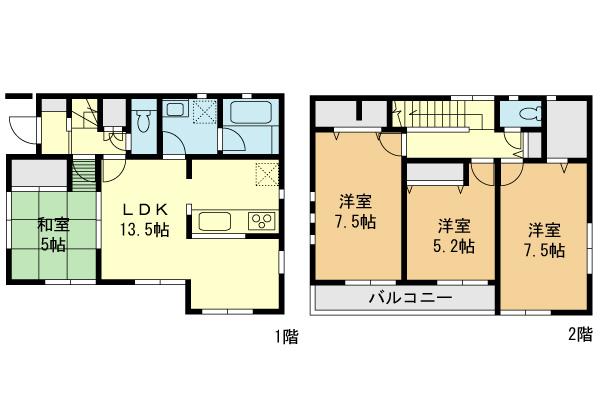 Floor plan.  [Co., Ltd. Anshin My Home] In the day of field trips it is also possible! In addition to this property, Because there property is a large number of Nambu line area, Please contact "0120-150-580"! 