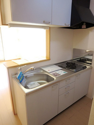 Kitchen. Two-burner gas stove with system Kitchen