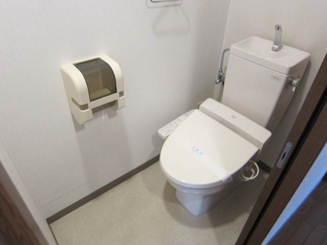 Toilet. It settles down space