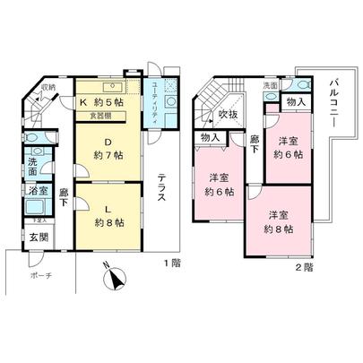 Floor plan. Tokyo Inagi Koyodai 5-chome
