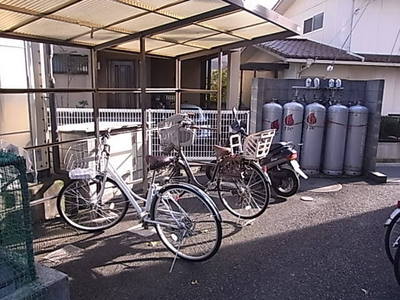 Other common areas. bicycle parking space