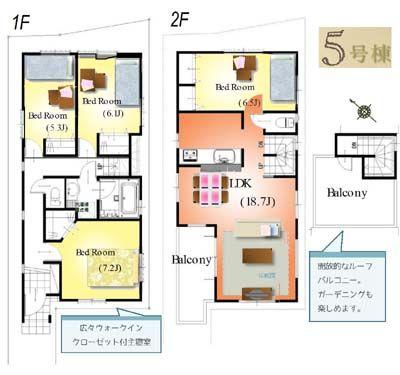 Floor plan. 39,800,000 yen, 4LDK, Land area 100 sq m , Building area 100.94 sq m