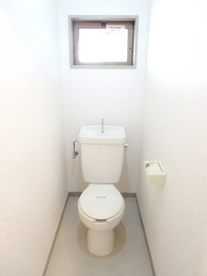 Toilet. Toilet with a window