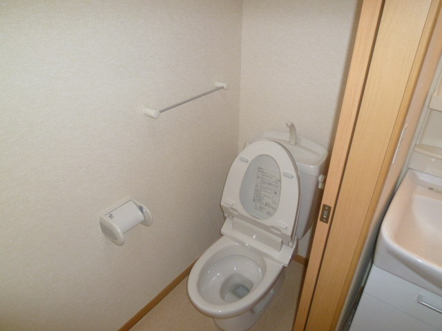 Toilet. It is a toilet with a clean