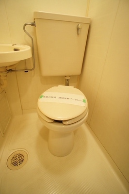 Toilet. Clean and compact toilet