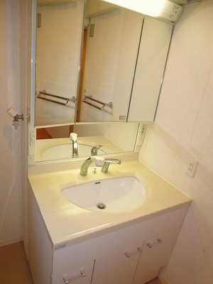 Washroom. There is a wash basin on the first floor and the second floor