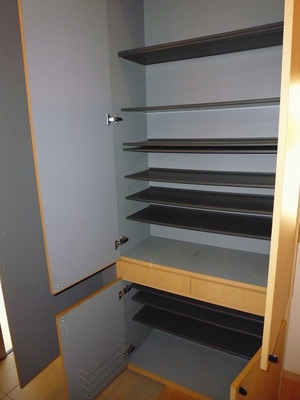 Entrance. Cupboard is also large