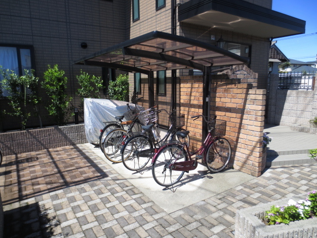 Other common areas. Is a parking lot with a roof