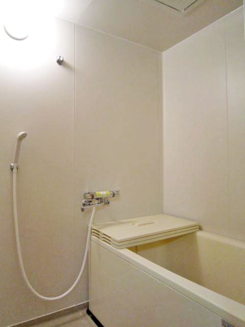 Bath. The edge is likely to enter low tub
