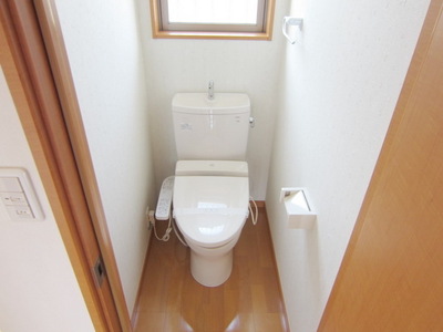 Toilet. Glad window Restrooms