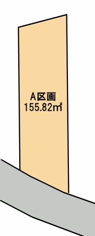 Compartment figure. Land price 29,800,000 yen, Land area 155.82 sq m