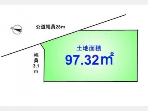 Compartment figure. Land price 31 million yen, Land area 97.32 sq m compartment view