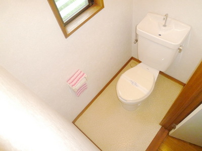 Toilet. It is a toilet with a clean
