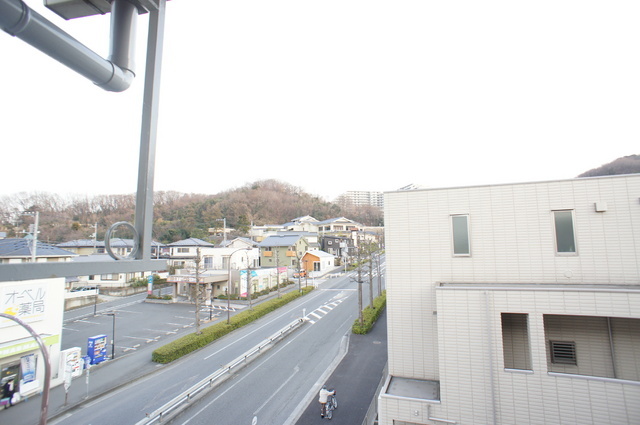 View. Landscape from the balcony