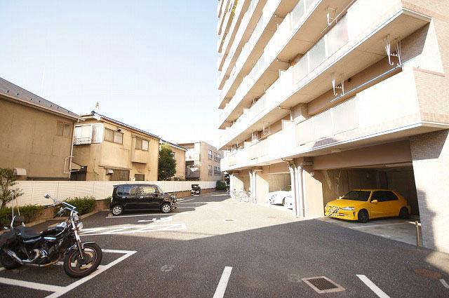 Parking lot. Common areas