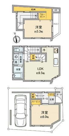 Floor plan. 36,800,000 yen, 2LDK, Land area 35.94 sq m , Building area 67.25 sq m