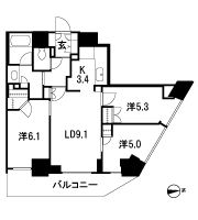 Floor: 3LD ・ K + WIC, the occupied area: 64.56 sq m, Price: 49,043,563 yen, now on sale