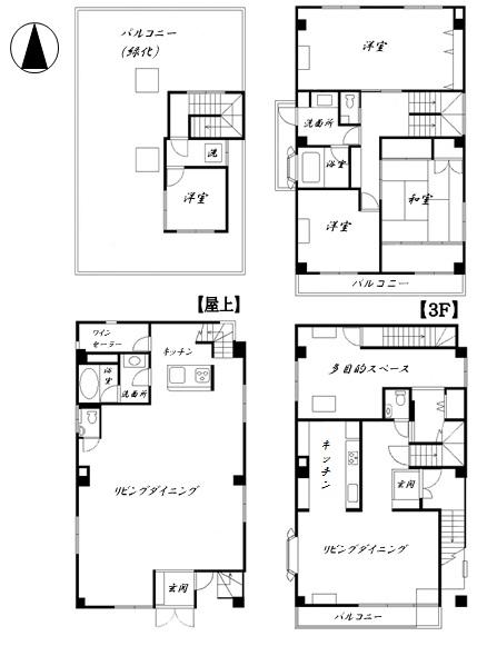 Floor plan. 93 million yen, 5LLDDKK, Land area 152.98 sq m , Building area 270.4 sq m
