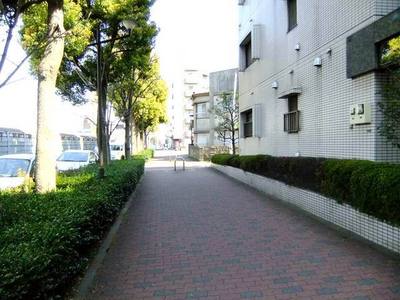 Entrance. Entrance before the sidewalk