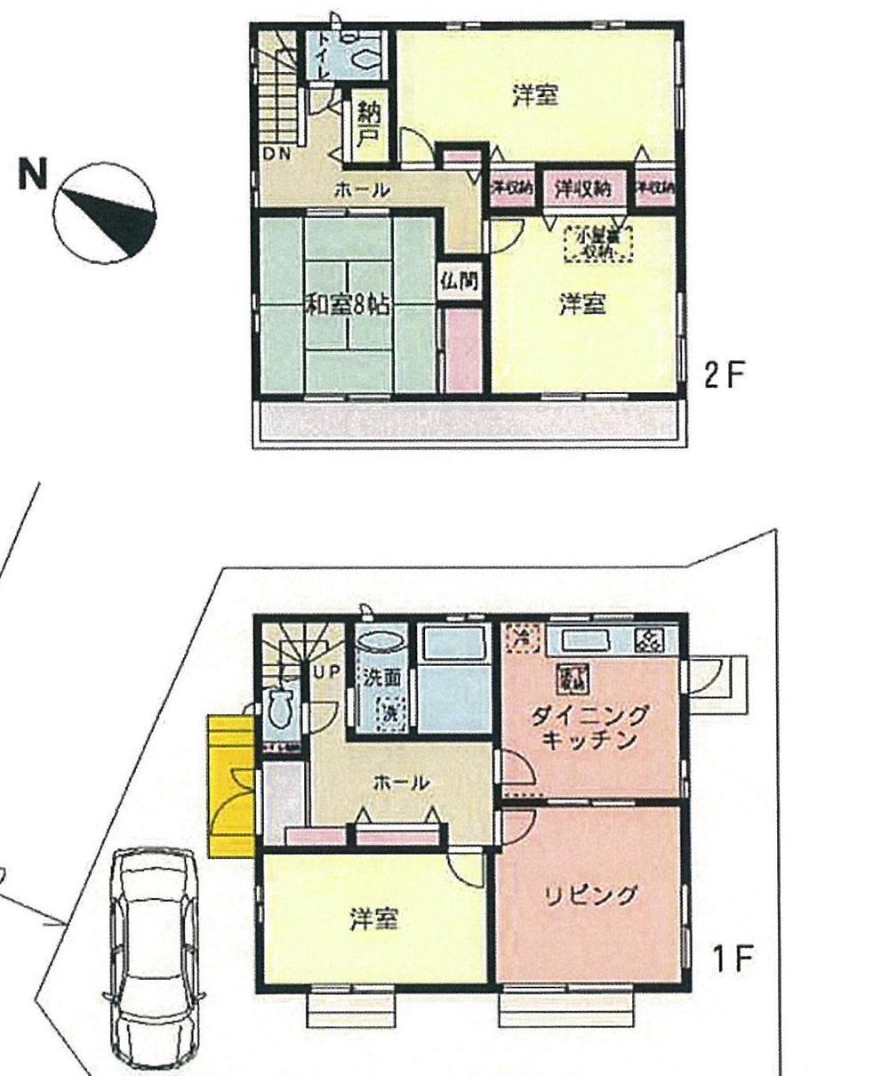 Floor plan. 43,800,000 yen, 4LDK, Land area 132.26 sq m , Building area 124.14 sq m