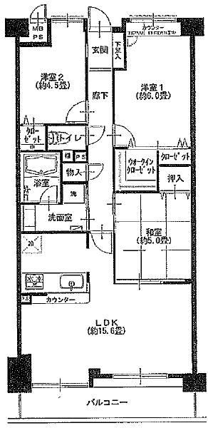 Floor plan. 3LDK, Price 35,900,000 yen, Occupied area 71.69 sq m , Balcony area 8.26 sq m