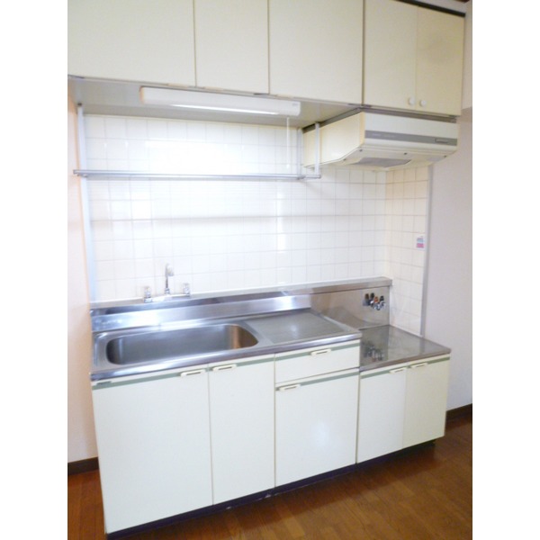 Kitchen. Two-burner gas stove installation Allowed