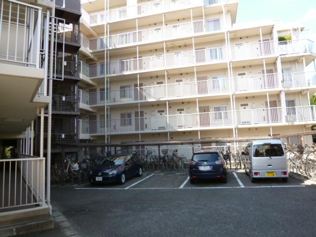 Parking lot. Common areas