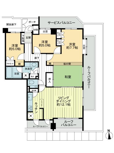 Floor plan. 4LDK, Price 41,800,000 yen, Occupied area 89.88 sq m