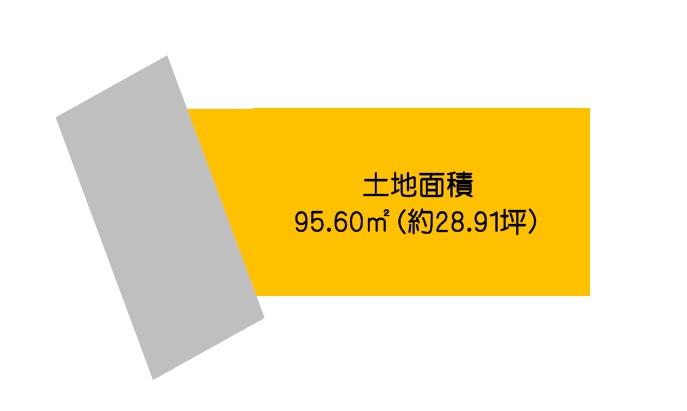Compartment figure. Land price 39,800,000 yen, Land area 95.6 sq m