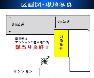 Compartment figure. Land price 25 million yen, Land area 63.01 sq m