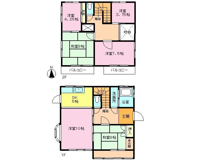 Floor plan. 71,200,000 yen, 6DK, Land area 235.42 sq m , Building area 113.4 sq m