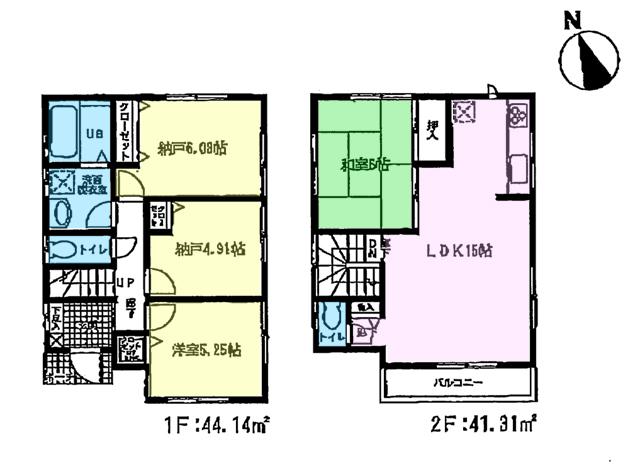 Floor plan. (1 Building), Price 37 million yen, 2LDK+2S, Land area 92.95 sq m , Building area 85.45 sq m