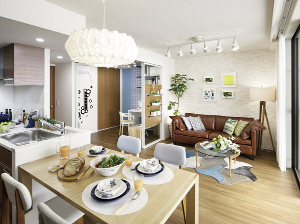 Living.  [Living Dining] SW-C type [3LDK+STC+SIC]  Occupied area / 70.8 sq m  ※ Listings indoor photo (ibid. ・ Dochu ・ The right) model Room SW-C type. Some select plan (free of charge), Including the option (paid). Select Plan, Application deadline have to option both.