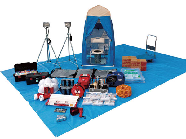 earthquake ・ Disaster-prevention measures.  [Disaster prevention stockpile warehouse] <Major disaster prevention equipment> ● message sheet set ● generator ● Handy stretcher, etc. ※ The contents of the stockpiles are subject to change in the future. (Same specifications)