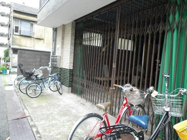 Parking lot. Bicycle-parking space