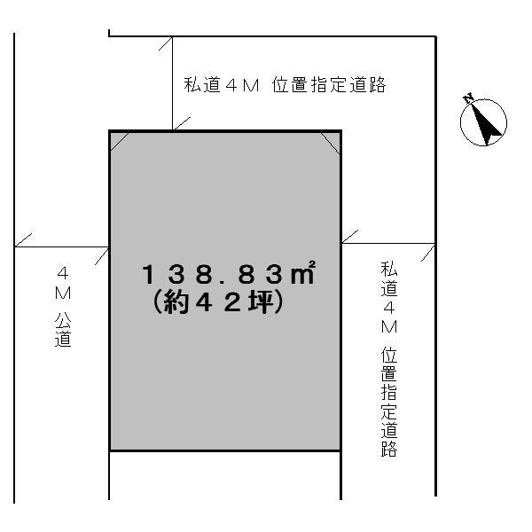 Compartment figure. Land price 58 million yen, Land area 138.83 sq m