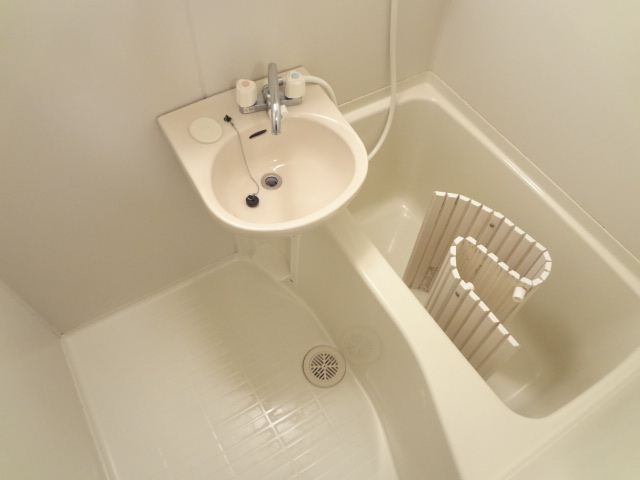 Bath. Bathing with cleanliness. Convenient washbasin