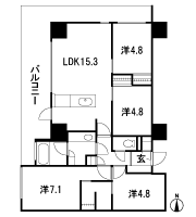 Floor: 4LDK / 3LDK + S, the occupied area: 80.09 sq m