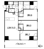 Floor: 3LDK / 2LDK + S, the area occupied: 74 sq m
