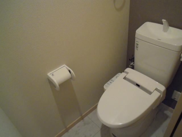 Toilet. Bathroom with a shower