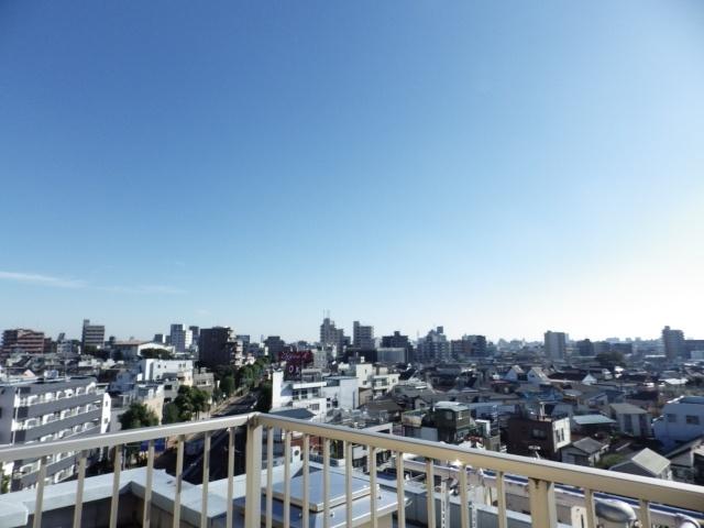 View photos from the dwelling unit. View from the 8th floor of the roof balcony.