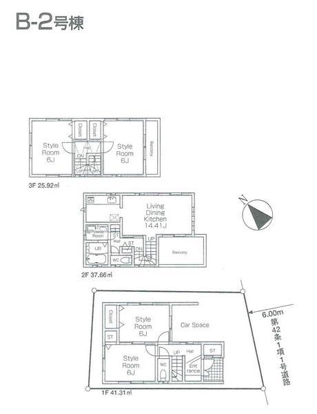 Floor plan. 43,800,000 yen, 4LDK, Land area 74.24 sq m , Building area 104.89 sq m